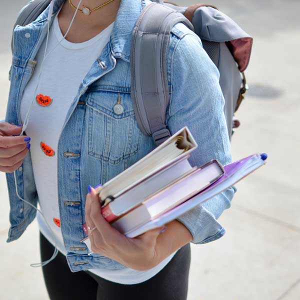 Girl going to college